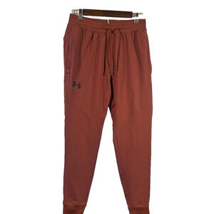 Under Armor Terracotta Joggers with Elastic Waistband and Tapered Legs